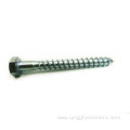 Din 571 Hex Socket Wood Screws galvanized carbon